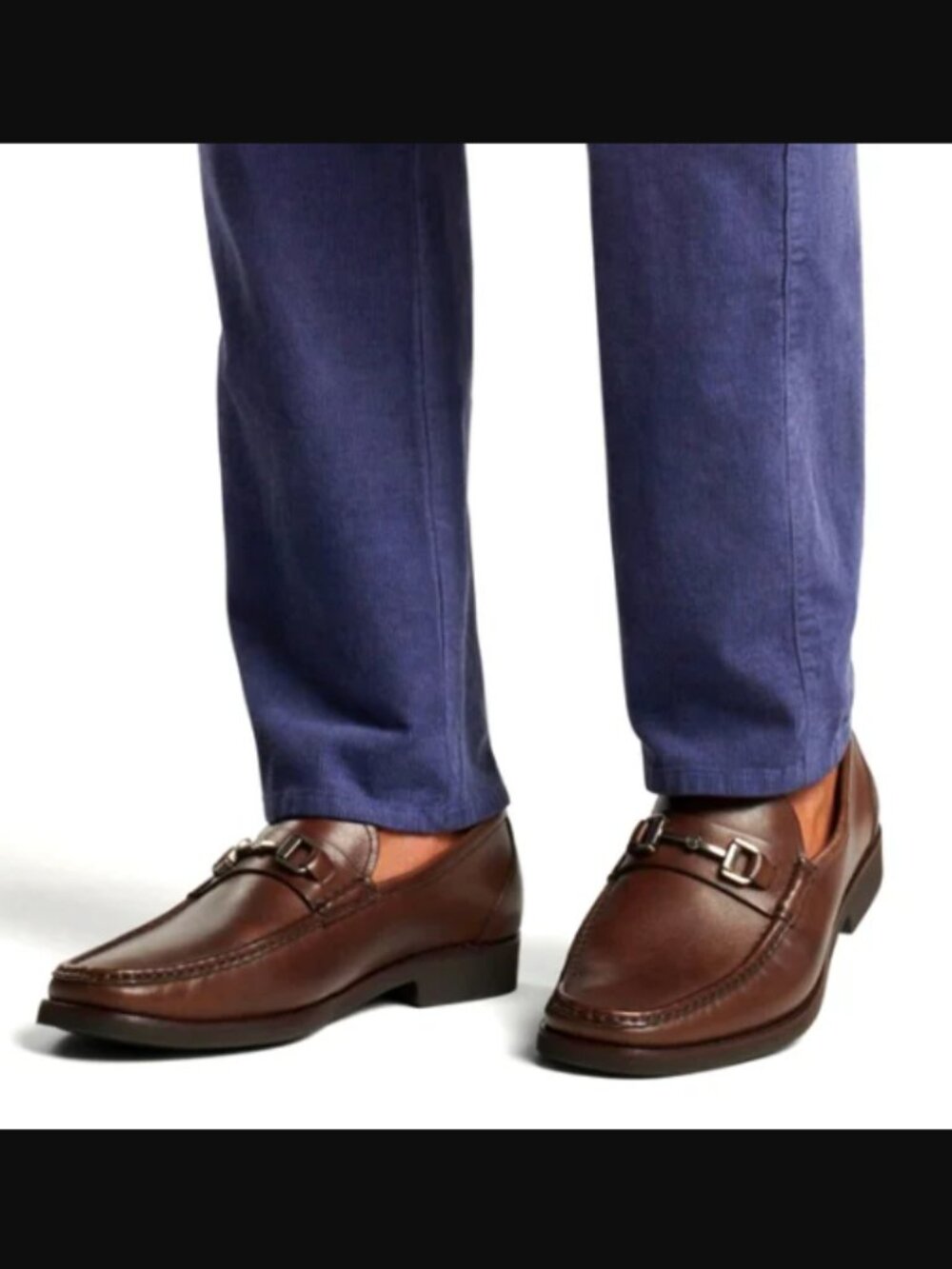 Peter Millar Leather Bit Loafers Shoes Shade Brown Size 8 Retail Price $255.00